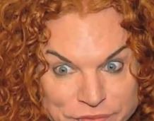 las vegas carrot top at the luxor atrium theater