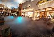 las vegas free attractions thunderstorm in miracle mile shops