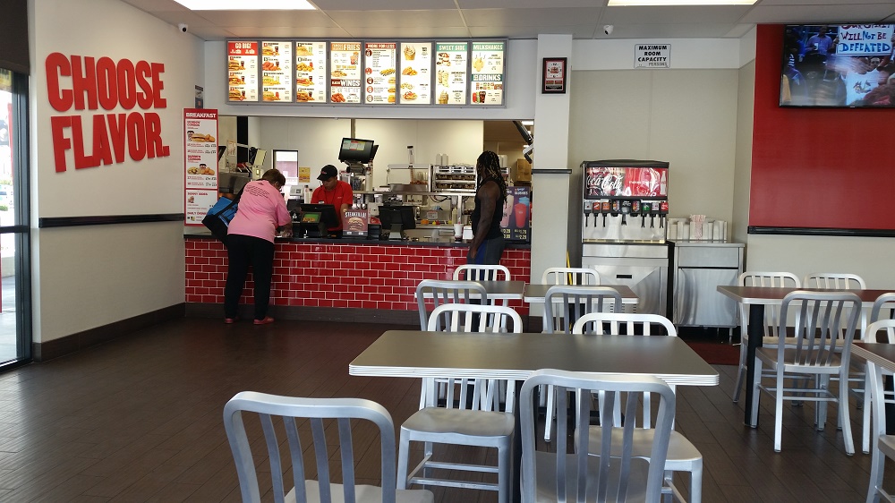 inside counter at checkers