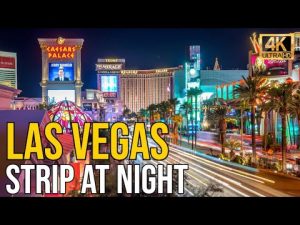 Las Vegas Strip at Night 2021 4k HDR – 1 Hour Virtual Walking Tour ...